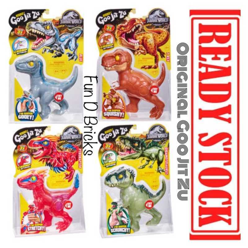 Heroes Of Goo Jit Zu Jurassic World – Pyroraptor Super Extensible (3x) – Figurine Dinosaure
