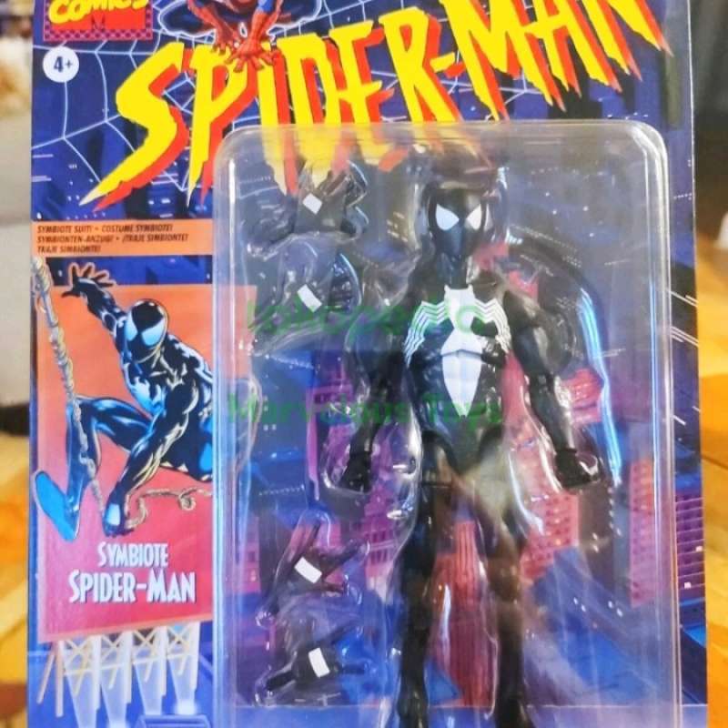 Figurine Marvel Legends Spiderman Symbiote Retro - Neuve