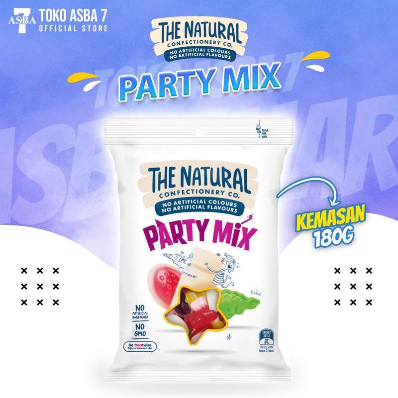 Jual THE NATURAL CONFECTIONERY CO PARTY MIX 180G di Seller TOKO ASBA7