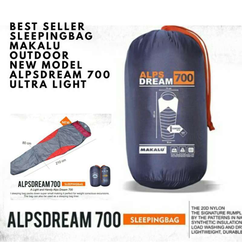 Jual New Sleeping Bag Makalu Alpsdream 700 Ultralight Di Seller Saquila Store Mekarsari Kab. Tangerang Blibli