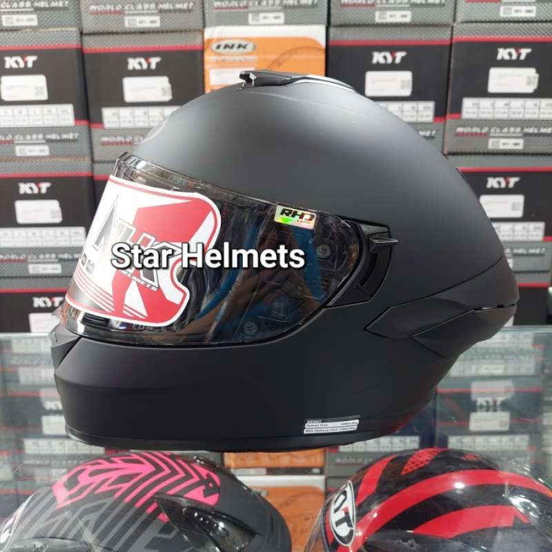 Promo New Helm Nhk Mark1 Solid Black Doff Double Visor Terbaik Diskon