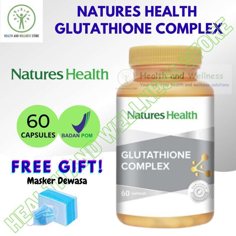 Jual Natures Health Glutathione Complex 60 Capsules Di Seller Health And  Wellness Flagship Store - Kelapa Gading Timur, Kota Jakarta Utara