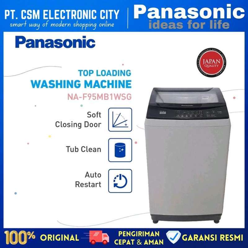 PANASONIC NA-F95MB1WSG KG) MESIN CUCI TOP LOADING [GARANSI RESMI]