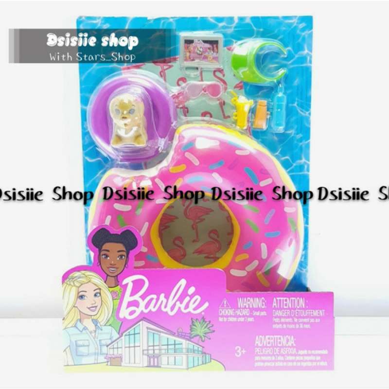 Barbie outdoor furniture set with donut floatie clearance