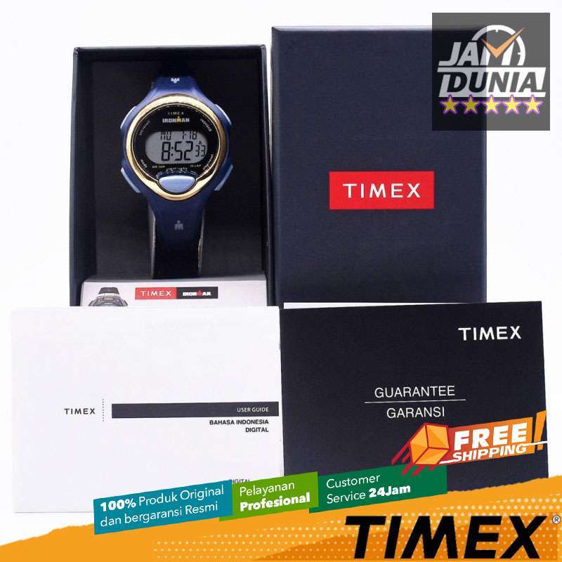 JAM TANGAN TIMEX TW2W17000 TIMEX ORIGINAL TW2W 17000 IRONMAN JAM TANGAN  DIGITAL JAM TANGAN PRIA WTR RST 50 Meter DMTR CM LA RS