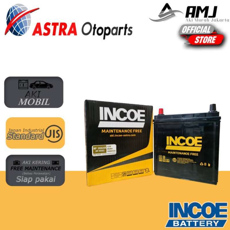 Promo Sale Aki Mobil Feroza Incoe Mf Astra Ns40z Aki Kering 12v / 35 Ah