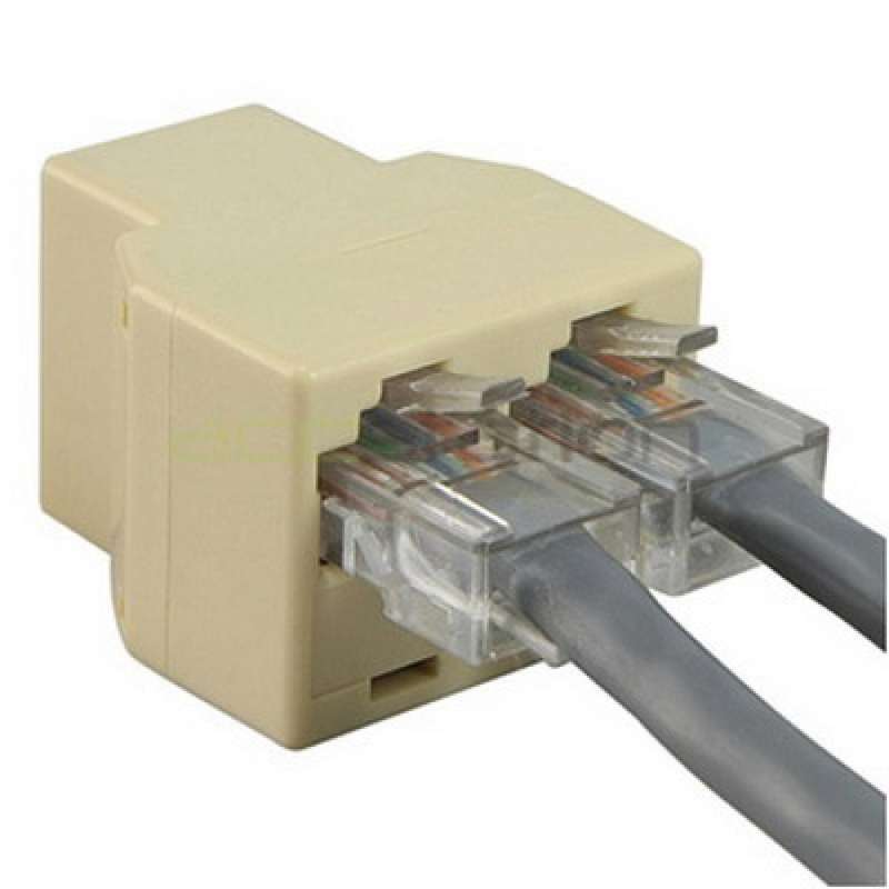 Jual Rj45 1x2 Ethernet Connector Splitter Aksesoris Rumah Kabel Lan ...