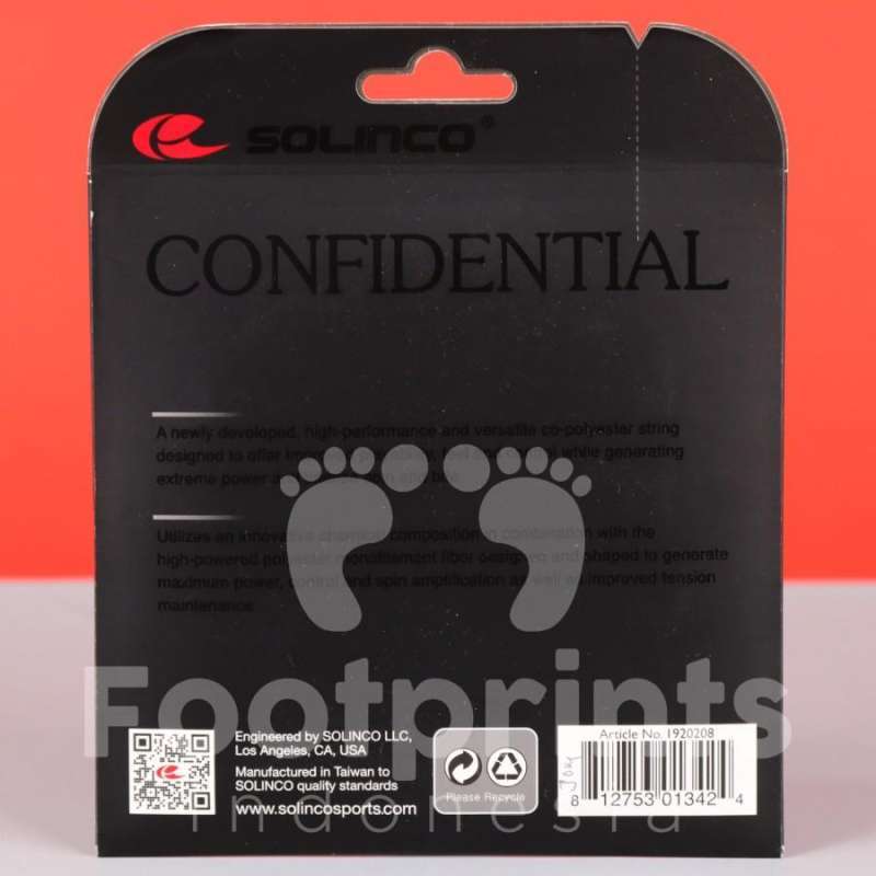 Solinco Confidential 16 Tennis String - Dark Grey Co-Polyester