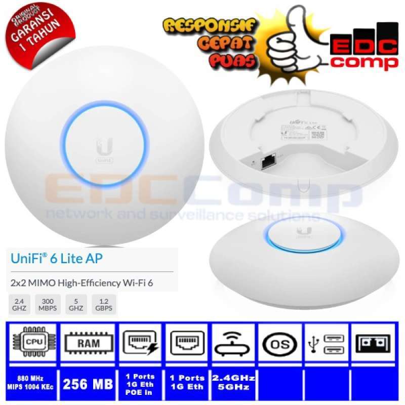 Promo Ubiquiti Unifi 6 Lite | Uap 6 Lite |u6 Lite Tanpa Poe Diskon 23% ...