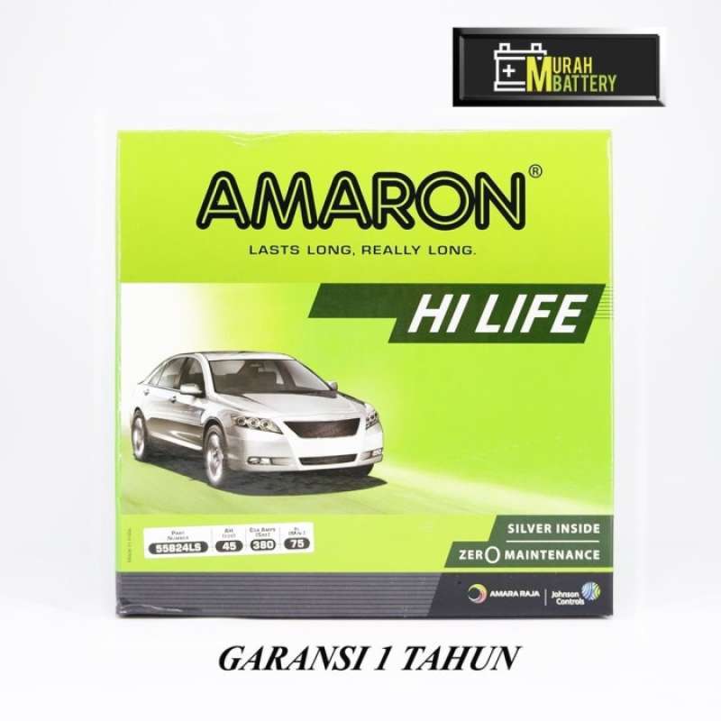 Promo Aki Mobil Wuling Confero Ns60ls / 55b24ls Amaron Hi-life 12v