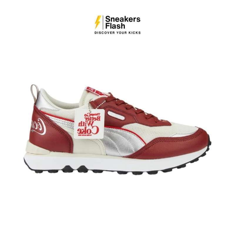 Promo Sepatu Sneakers Pria Puma Rider Fv Coca Cola Red Silver ...