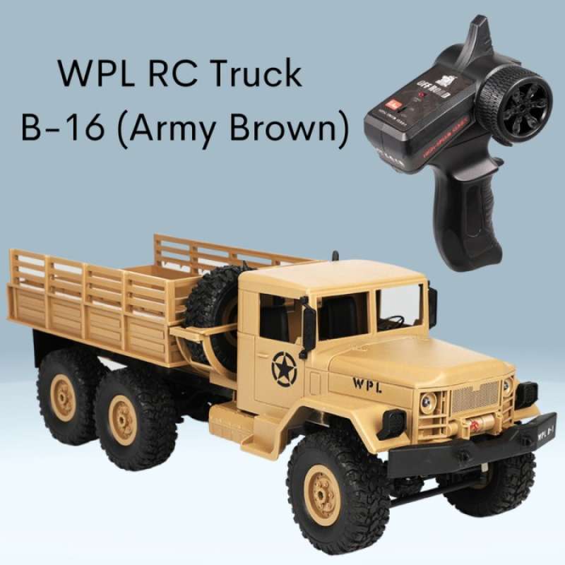 WPL B16 B36 C24 C34 RC CAR TRUCK SERIES MOBIL REMOTE CONTROL B16 BROWN