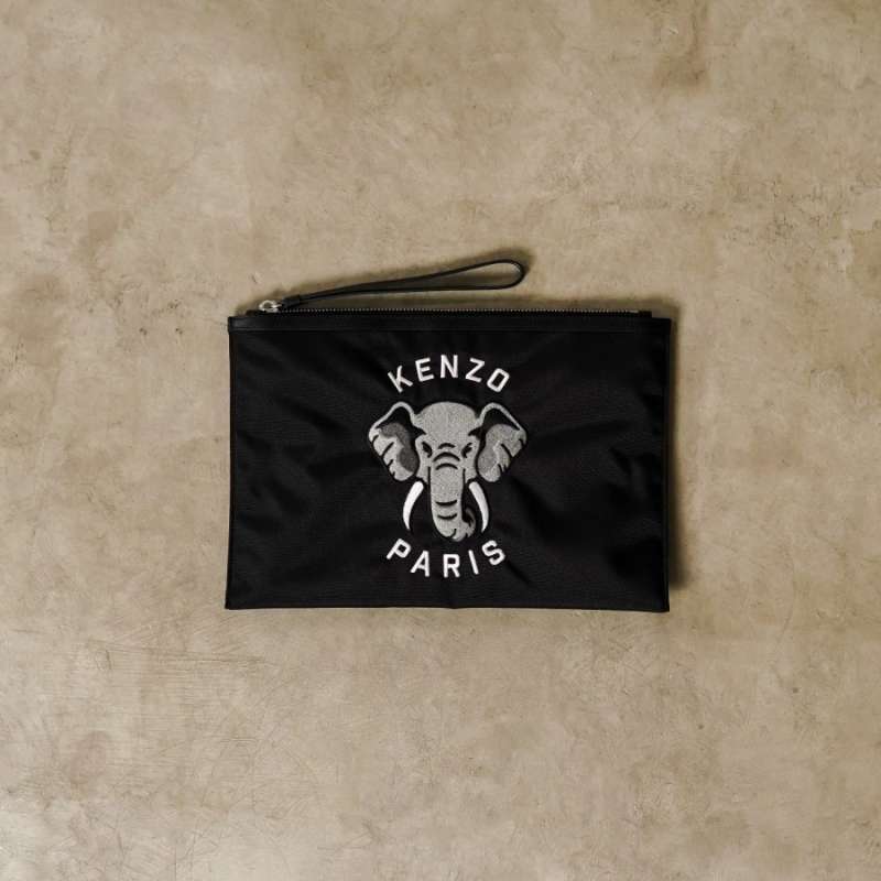 Jual Tas Kenzo Paris Elephant Embroidery Grey Black Clutch 100 Original Di Seller Hypesneaker.idn Official Store Hypesneaker.id Kota Semarang Blibli