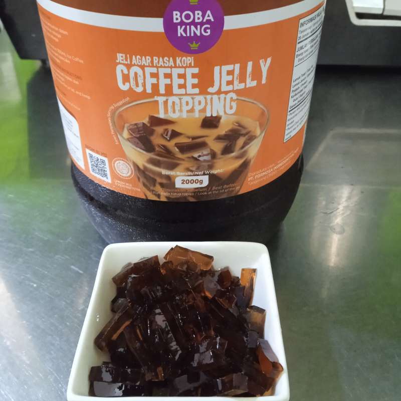 Jual Boba King Jelly Topping coffee Jelly / Jelly Rasa Kopi Di Seller