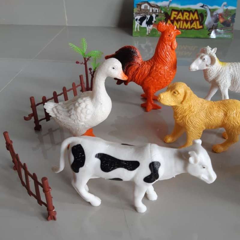 Jual Mainan Set Hewan Ternak Besar - Binatang Unggas Farm Animal Anak ...