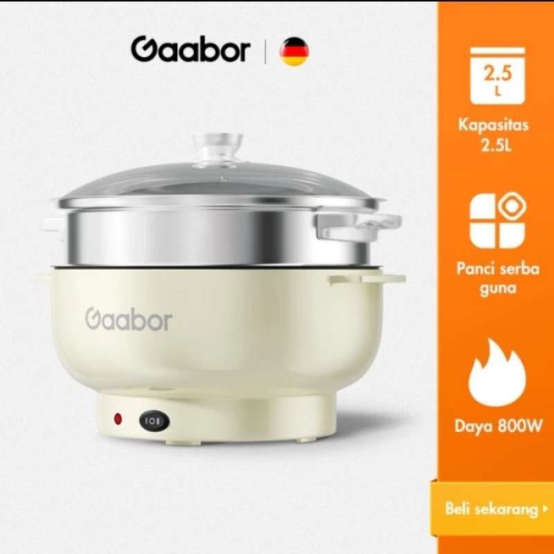 Jual Gaabor Panci Listrik Serbaguna 2.5l Electric Pot Multifungsi Gr