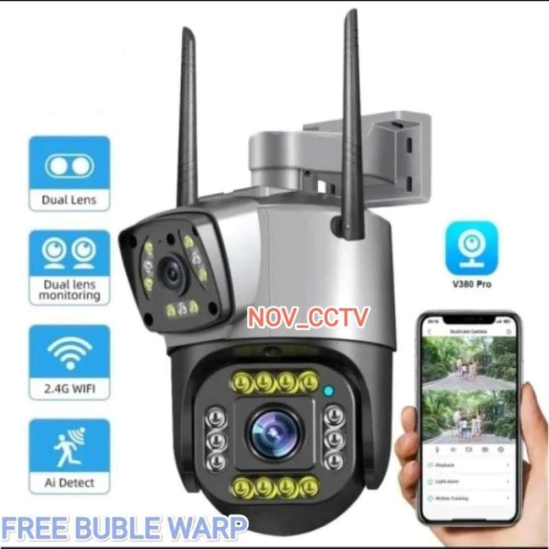Jual New Ip Camera Outdoor Dual Lens Cctv Wireless Ptz Speed Dome ...