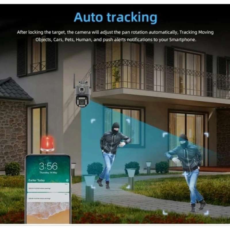 Jual New Ip Camera Outdoor Dual Lens Cctv Wireless Ptz Speed Dome ...