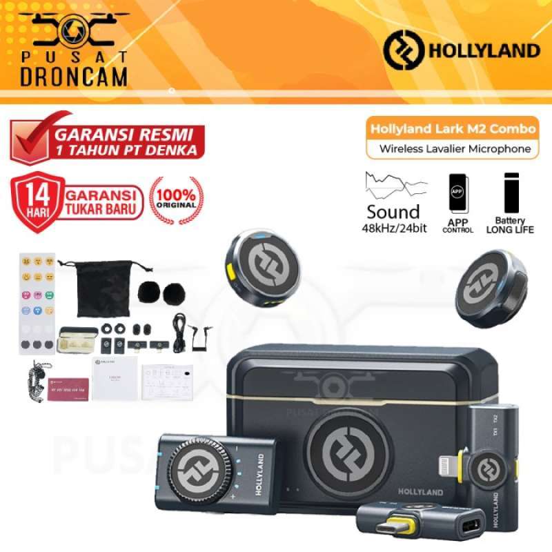 Jual Hollyland Lark M2 Combo Wireless Lavalier Mic M 2 Duo Microphone ...