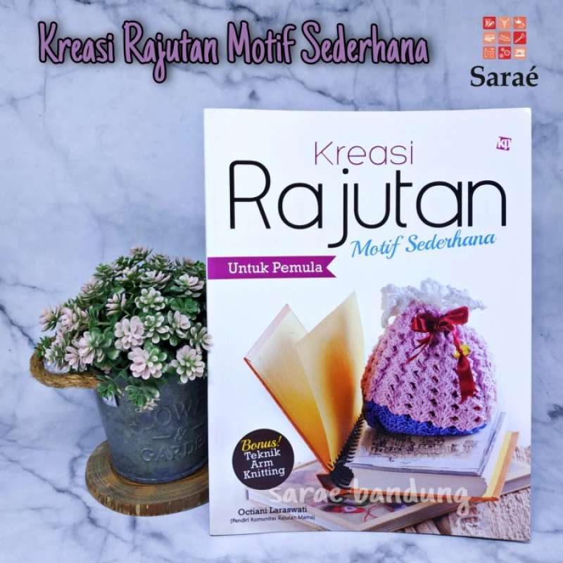 Jual Buku Rajut Pemula / Panduan Merajut / Belajar Merajut - R. Cantik