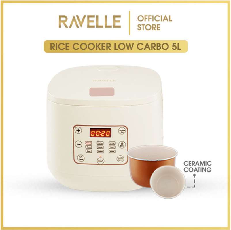 Promo Ravelle Digital Rice Cooker Low Carbo 5l Penanak Nasi Low Watt