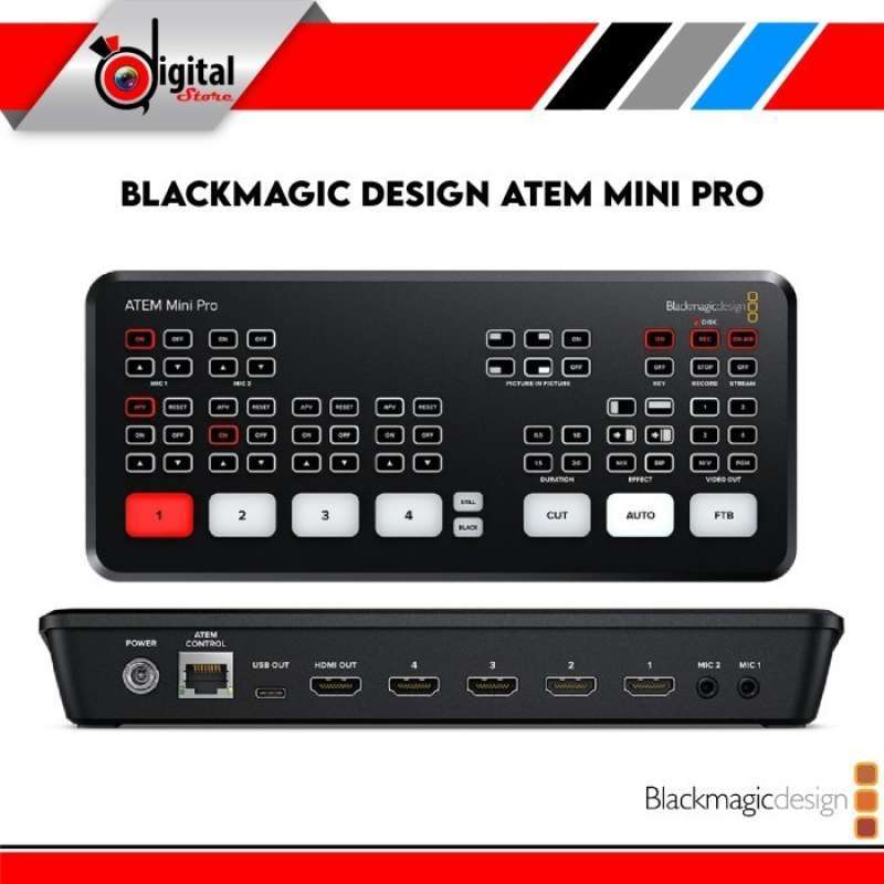 Promo Blackmagic Atem Mini Pro Hdmi Live Stream Switcher Multi-view ...