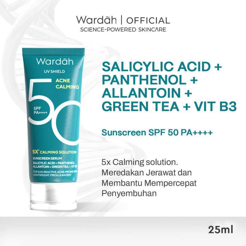 Promo New! Wardah Uv Shield Acne Calming Sunscreen Serum Spf 50 Pa