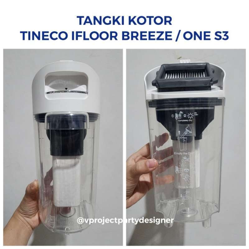 Schoon/vuil watertank. Compatibel met Tineco Floor ONE S5 Combo. Nat