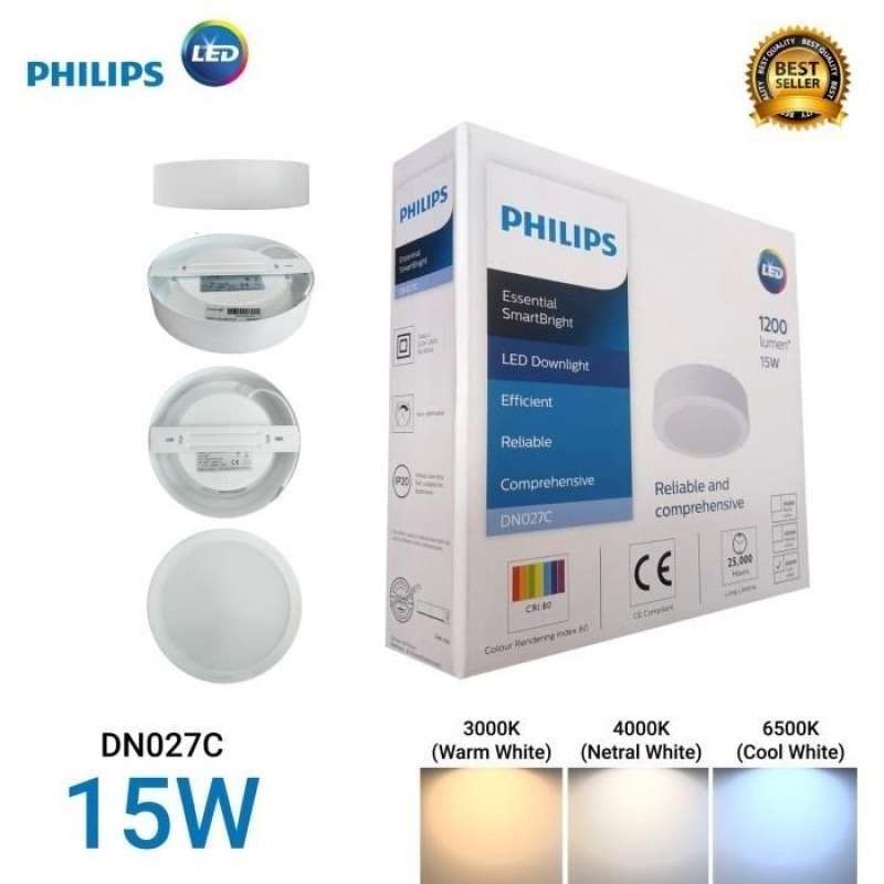 Jual Lampu Led Plafon Philips Downlight 15 Watt Dn027c Ob Bulat 15w Timbul Di Seller Sinar Samudra 1188 Pulo Brayan Darat Ii Kota Medan Blibli