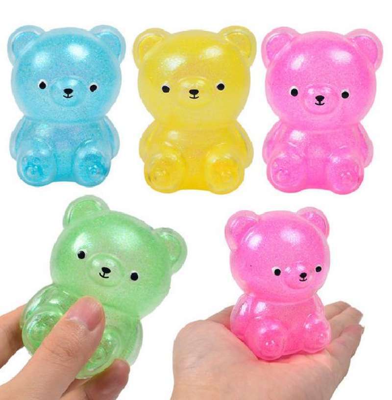Jual Mainan Squishy Bear Squeeze Mesh Ball Stress Relief Toys 523