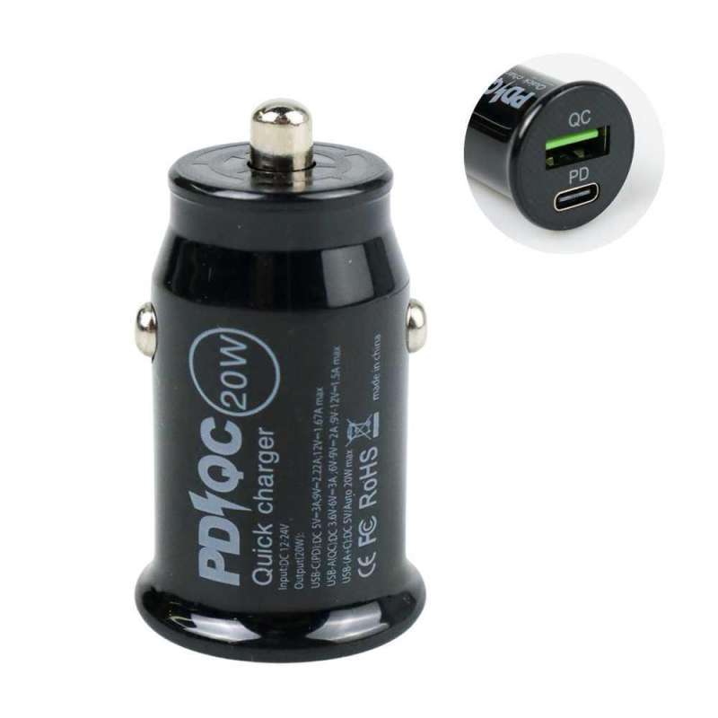 Jual Kuulaa Car Charger Mobil Usb 2 Port Usb Type C Pd 3a Qc3.0 20w