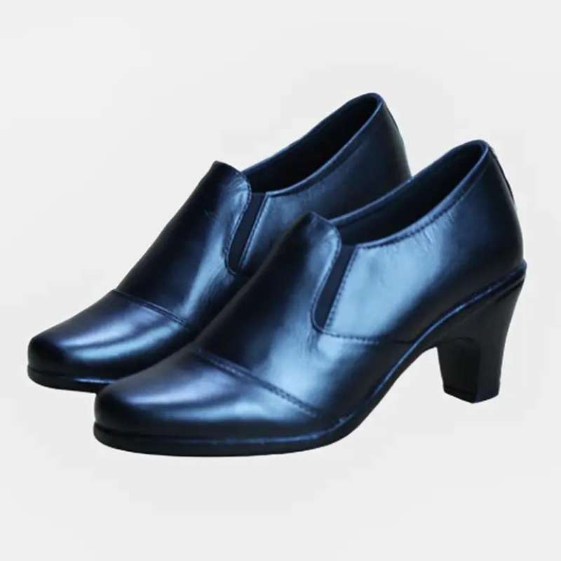 GRG Sepatu Pantofel Heels 5cm Wanita Hitam Kerja Formal Ukuran Jumbo Big  Size 41 42 43 44