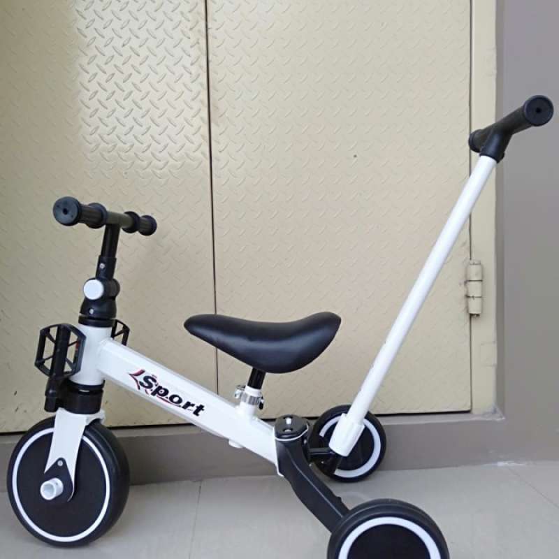 SEPEDA ANAK HAPPY BABY BALANCE BIKE 3 IN 1 READY KUNING MERAH PUTIH