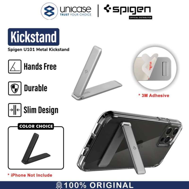 Universal Handphone Stand Spigen U101 Metal Kickstand HP Slim Portable