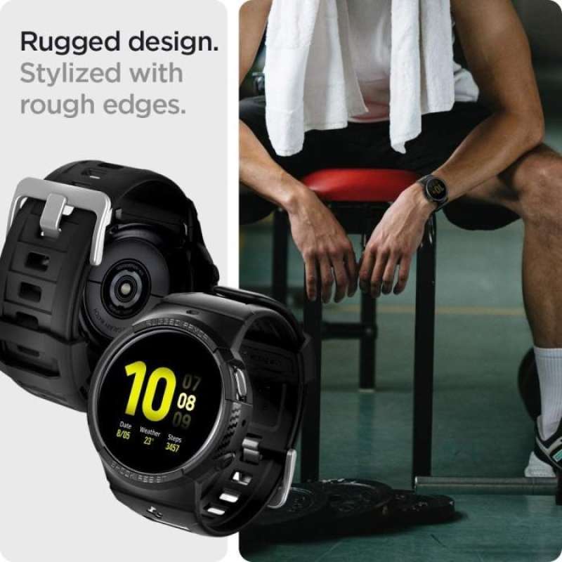 Case Strap Samsung Galaxy Watch Active 2 44mm Spigen Rugged Armor Pro