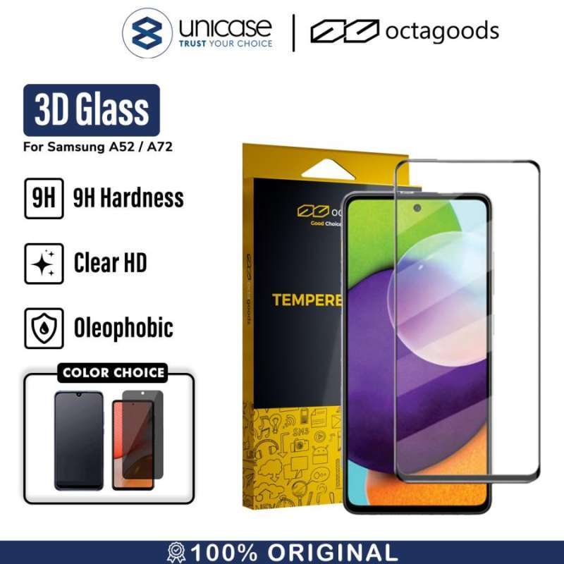Octagoods Galaxy A52 Tempered Glass 3D Full Cover - Silk SX6212