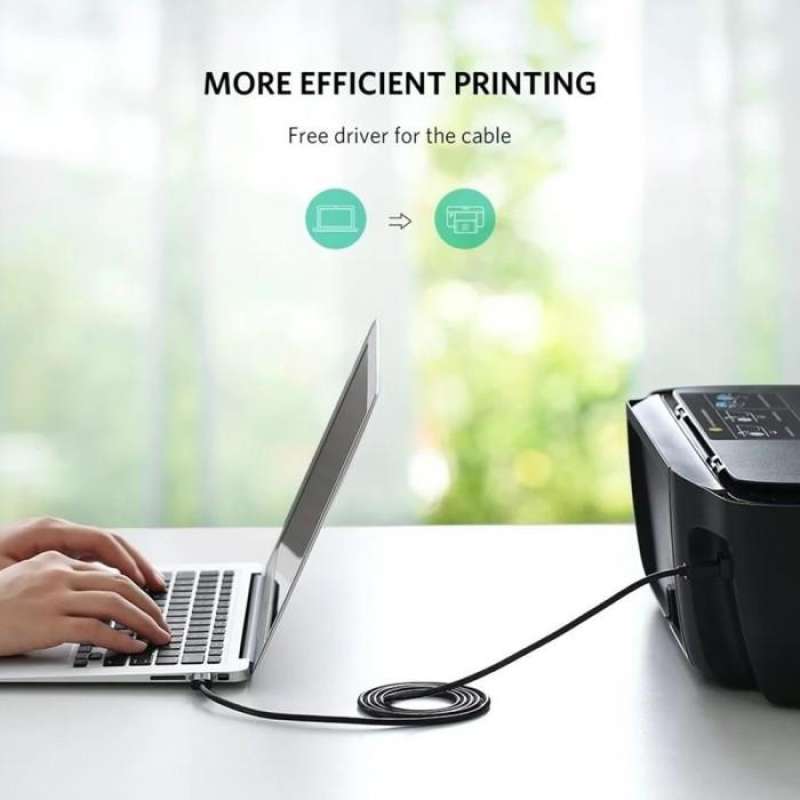UGREEN Kabel Printer USB B 2.0 - USB A 3m US135 10351
