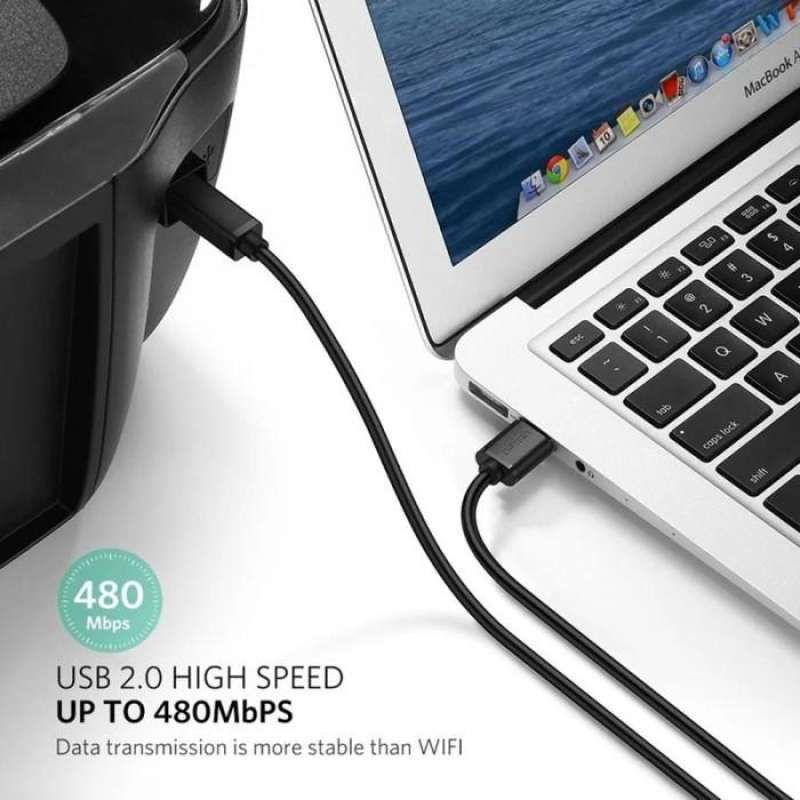 UGREEN Kabel Printer USB B 2.0 - USB A 3m US135 10351