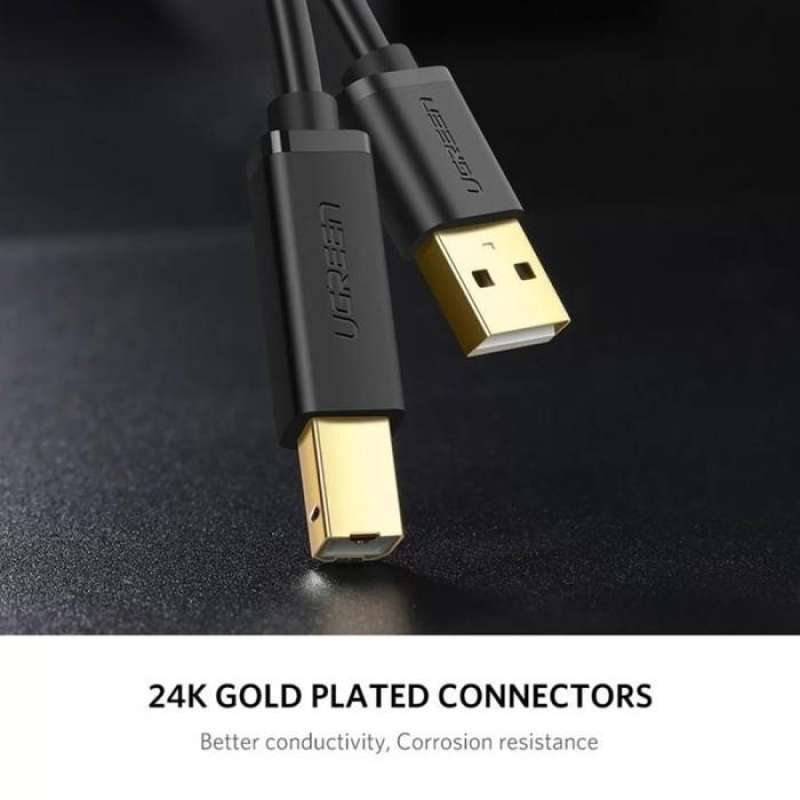 UGREEN Kabel Printer USB B 2.0 - USB A 3m US135 10351