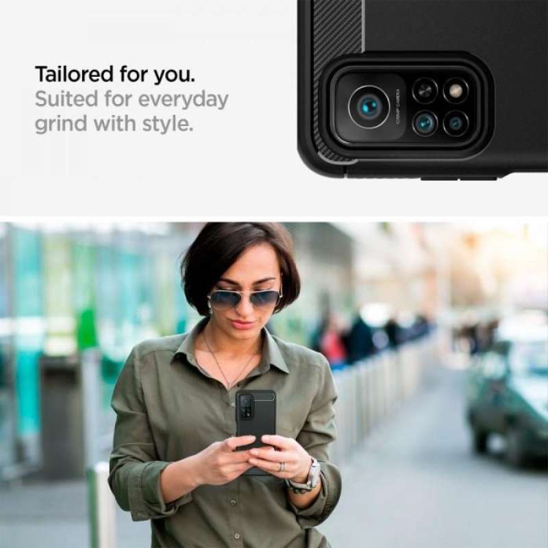 Case Xiaomi Mi 10T Pro / Redmi K30s Spigen Rugged Armor Carbon Casing