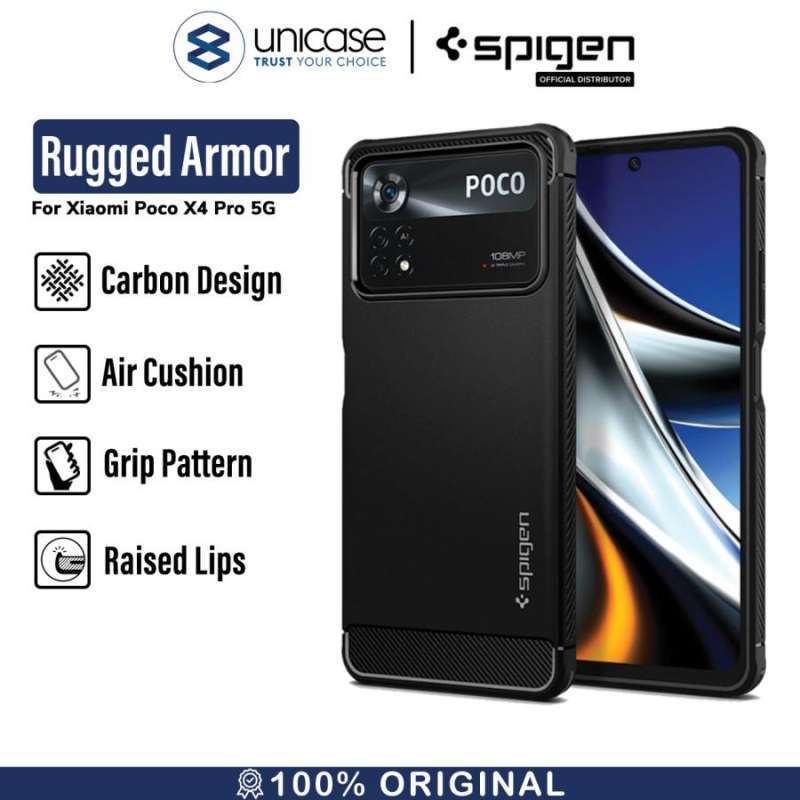 Spigen POCO X4 Pro 5G Case Rugged Armor - Matte Black ACS04541