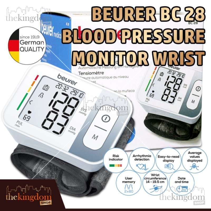 Promo Beurer Bc 28 Blood Pressure Monitor Wrist Tensimeter Digital Bc28 ...
