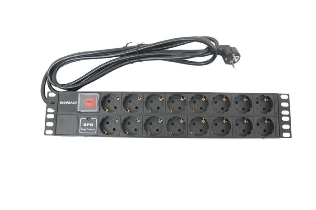 Jual Indorack Power Distribution Unit 16 Outlet Germany Colokan 16 ...