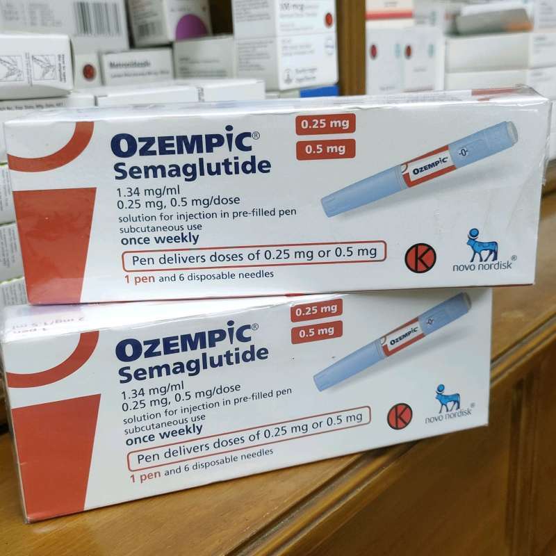 Jual Original Once Weekly Ozempic 0.5 Mg/0.25 Mg Box Prefilled Pen And 6 Disposable Needle Di