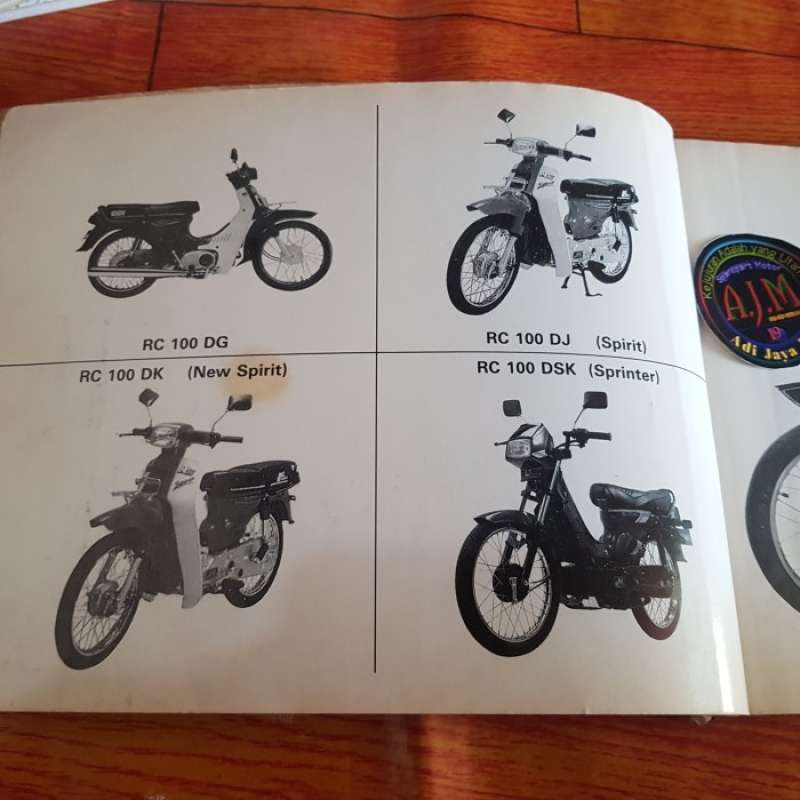 Jual Buku Part Katalog Catalog Copian Rc100 Rc 100 Spirit Sprinter