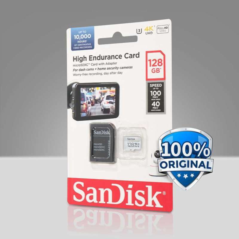 Promo High Endurance Microsd Uhs-i Class 10 U3 100mb/s Sdsqqnr Kartu ...