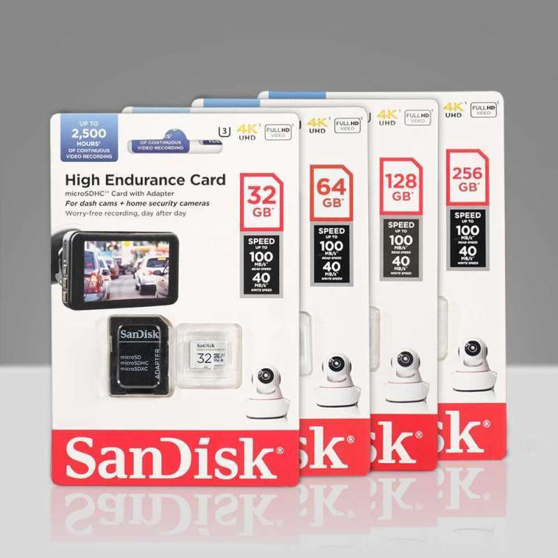 Promo High Endurance Microsd Uhs-i Class 10 U3 100mb/s Sdsqqnr Kartu ...