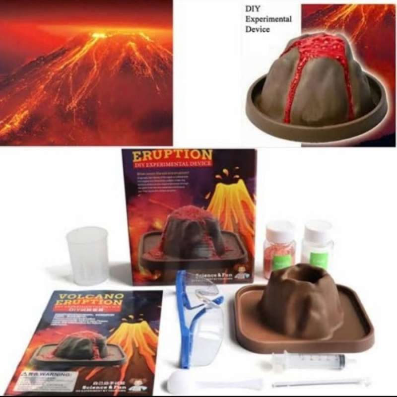 Packaging Mainan Gunung Merapi Jual Mainan Edukasi Diy Volcano Eruption 1008 Letusan Gunung Berapi Di ...