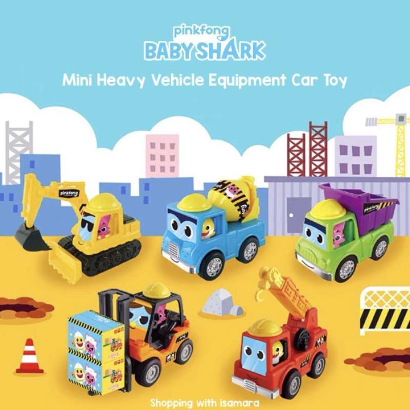 Pinkfong Baby Shark – Mini Voitures Diecast 3 Sets – Portes Qui S'ouvrent – Neuf