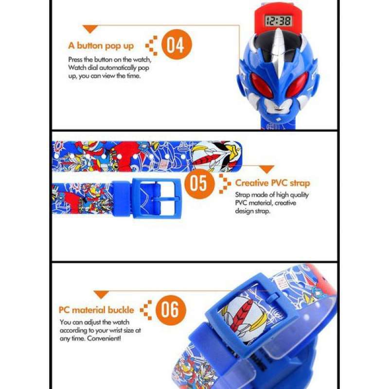 Jual Skmei Jam Tangan Anak Digital Model Power Ranger - Dg1239 Di ...